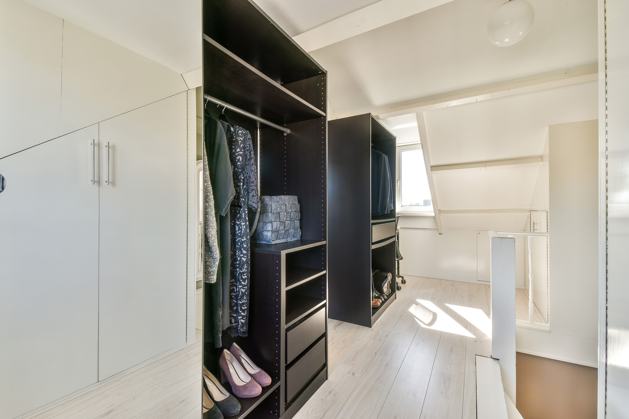 wardrobe in light corridor at home
